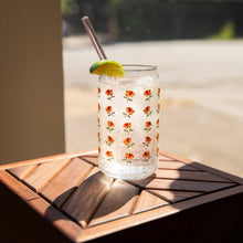 Load image into Gallery viewer, California Poppy Flower Pattern Beer Glass