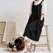 Load image into Gallery viewer, Solid Linen Aprons w/ Pockets