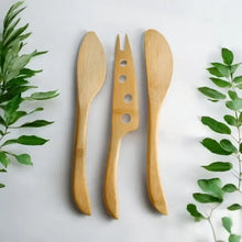 Load image into Gallery viewer, Bamboo Cheese Knife Set