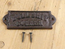 Load image into Gallery viewer, Cast Iron "Bullshit Corner" Sign