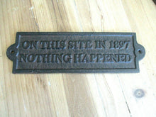 Load image into Gallery viewer, 1897 Cast Iron Sign