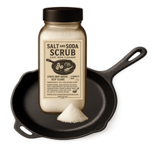 Load image into Gallery viewer, Salt and Soda Scrub – Natural Cast Iron Cleaner