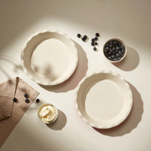 Load image into Gallery viewer, Ceramic Pie Dish w/ Wave Edge
