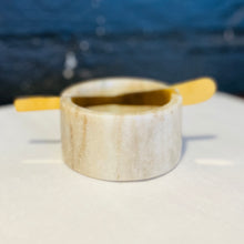 Load image into Gallery viewer, Marble Bowl w/ Metal Knife