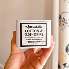 Load image into Gallery viewer, Cotton & Clothespins Candle