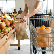 Load image into Gallery viewer, Organic Cotton Mesh Produce Bags - 2pk