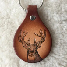 Load image into Gallery viewer, Wildlife Leather Keychains