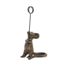 Load image into Gallery viewer, Cast Iron Mouse Card Holder