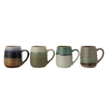 Load image into Gallery viewer, Stoneware Earth Tone Glaze Mugs