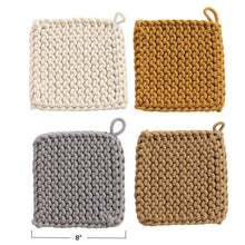 Load image into Gallery viewer, Cotton Crocheted Pot-Holders