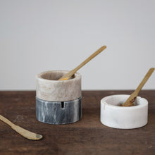 Load image into Gallery viewer, Marble Bowl w/ Metal Knife