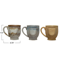 Load image into Gallery viewer, Stoneware Mug w/ Tea Bag Holder