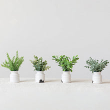 Load image into Gallery viewer, Faux Herbs in Distressed Pot