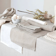 Load image into Gallery viewer, Stonewashed Linen Table Runner