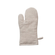 Load image into Gallery viewer, Woven Linen & Cotton Waffle Hot Mitt