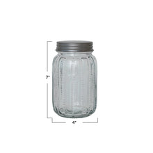Load image into Gallery viewer, Tea Coffee Glass Jar w/ Lid
