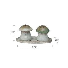 Load image into Gallery viewer, Mushroom Salt + Pepper Shakers