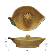 Load image into Gallery viewer, Hand-Painted Lemon Shaped Juicer