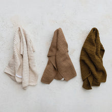 Load image into Gallery viewer, Fall Tone Cotton Knit Tea Towel