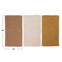 Load image into Gallery viewer, Fall Tone Cotton Knit Tea Towel