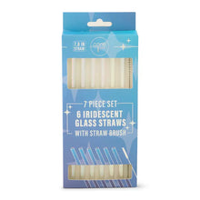Load image into Gallery viewer, Straight Iridescent Straws (Set of 7)