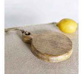 Small Wooden Round Cutting Board