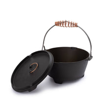 Load image into Gallery viewer, Polished Cast Iron Dutch Oven
