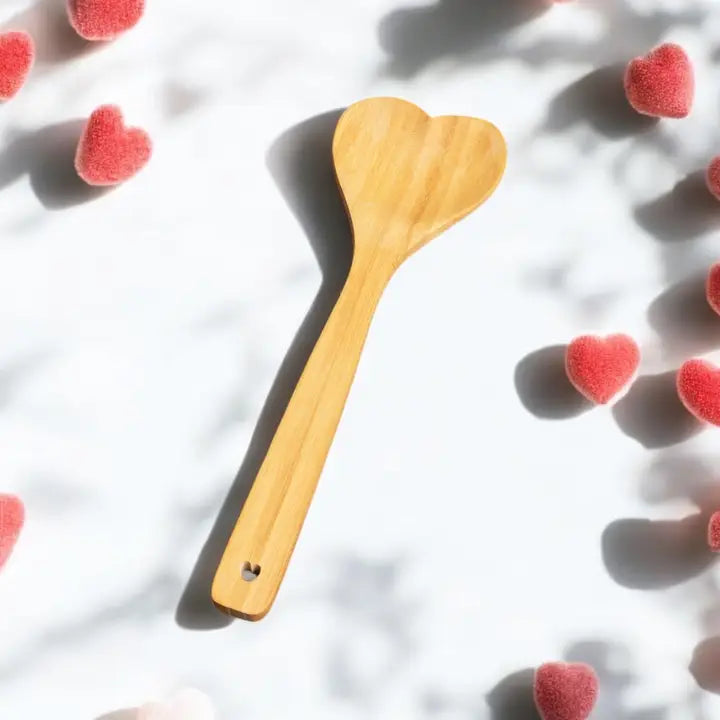 Bamboo Heart Serving Spoon