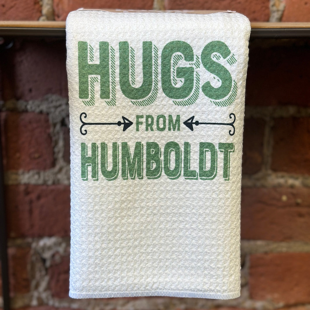 Hugs From Humboldt Tea Towel