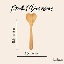 Load image into Gallery viewer, Bamboo Heart Serving Spoon
