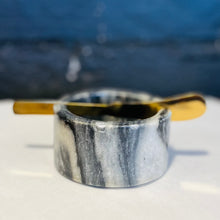 Load image into Gallery viewer, Marble Bowl w/ Metal Knife

