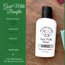 Load image into Gallery viewer, Humboldt Redwoods Goat Milk Lotion by One Blessed Acre Farm
