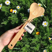 Load image into Gallery viewer, Bamboo Heart Serving Spoon
