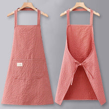 Load image into Gallery viewer, Grid Apron w/ Pocket
