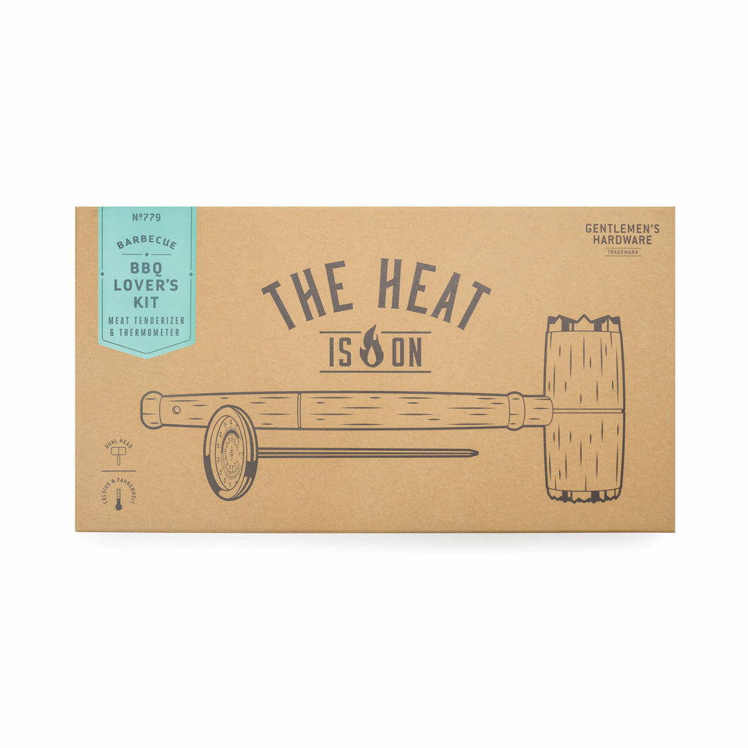 BBQ Lovers Kit: Meat Tenderizer + Thermometer