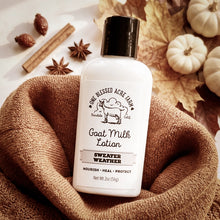 Load image into Gallery viewer, Sweater Weather Goat Milk Lotion by One Blessed Acre Farm
