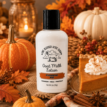 Load image into Gallery viewer, Pumpkin Pie Goat Milk Lotion by One Blessed Acre Farm

