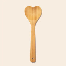 Load image into Gallery viewer, Bamboo Heart Serving Spoon
