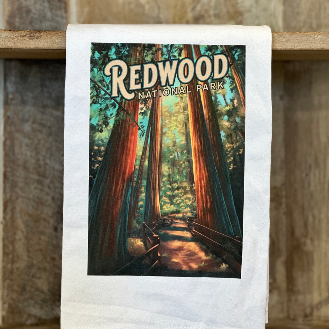 Redwood National Park Tea Towel