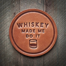Load image into Gallery viewer, Vintage Leather Coasters
