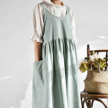Load image into Gallery viewer, Cotton Linen Aprons w/ Pockets
