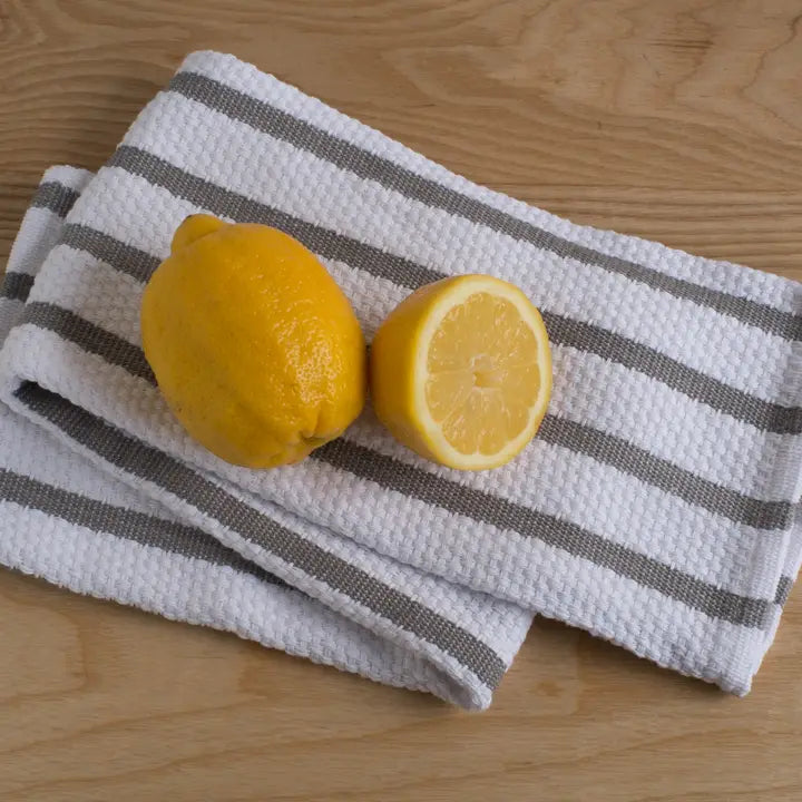 Sky Blue Striped Dishtowel