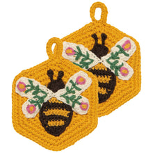 Load image into Gallery viewer, Bee Garden Crochet Sponges
