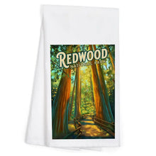 Load image into Gallery viewer, Redwood National Park Tea Towel
