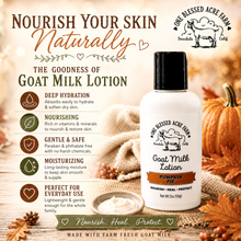 Load image into Gallery viewer, Pumpkin Pie Goat Milk Lotion by One Blessed Acre Farm
