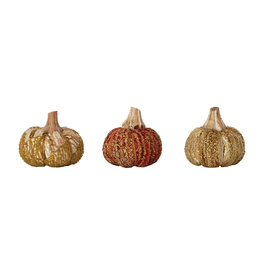Handmade Chenille Pumpkins