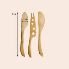 Load image into Gallery viewer, Bamboo Cheese Knife Set
