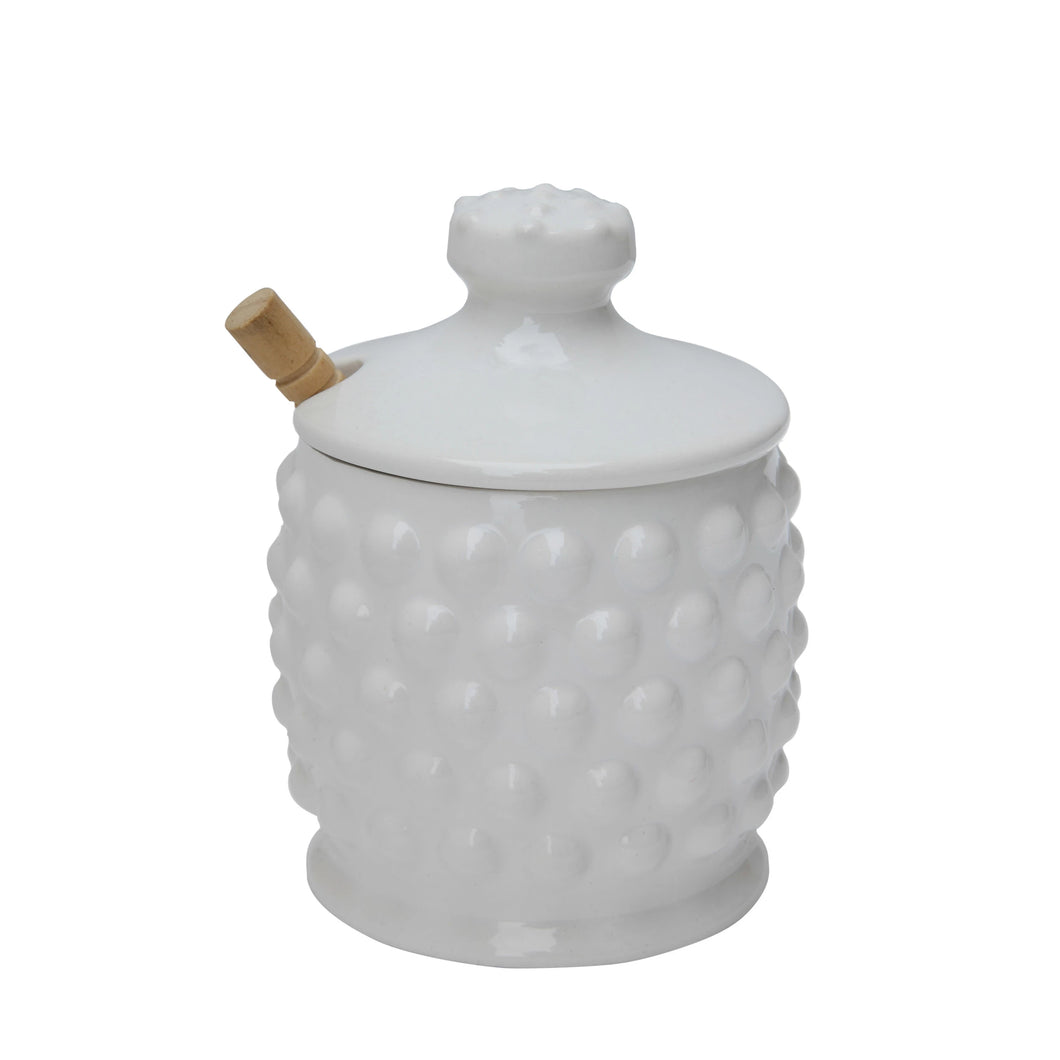 Honey Jar W/ Lid & Dipper