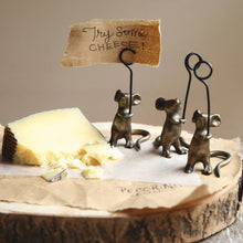 Load image into Gallery viewer, Cast Iron Mouse Card Holder
