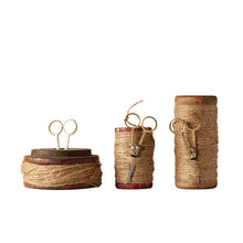Load image into Gallery viewer, Wooden Spools w/ Jute + Scissors
